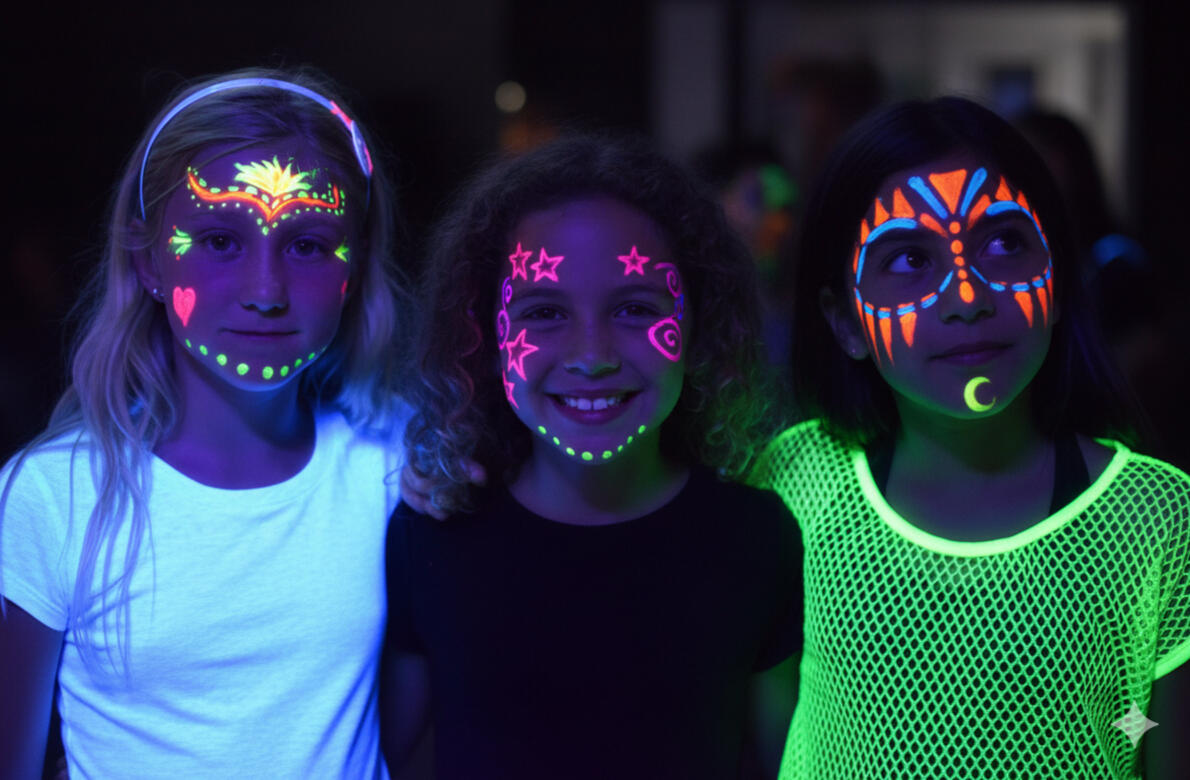 maquillaje para niños fluor