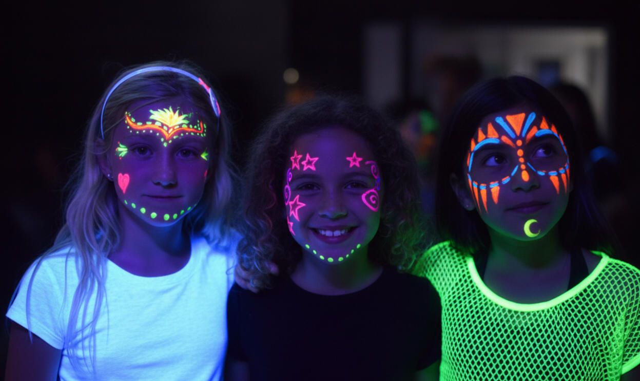 maquillaje para niños fluor